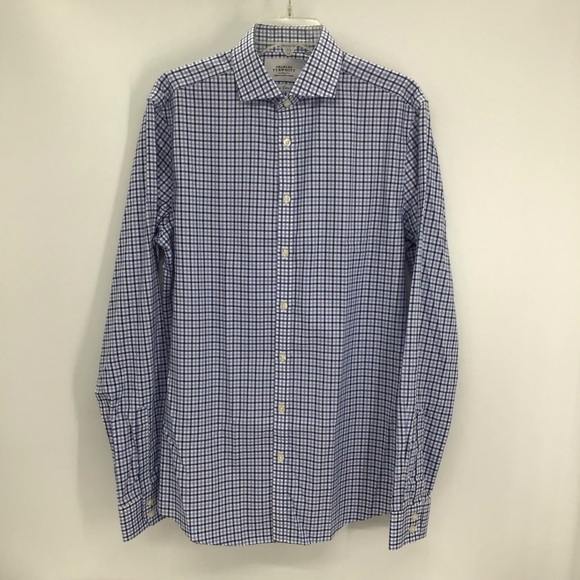 Charles Tyrwhitt Men’s Non-Iron Extra Slim Fit Button Down Shirt Work Size 16/38 - Picture 1 of 5